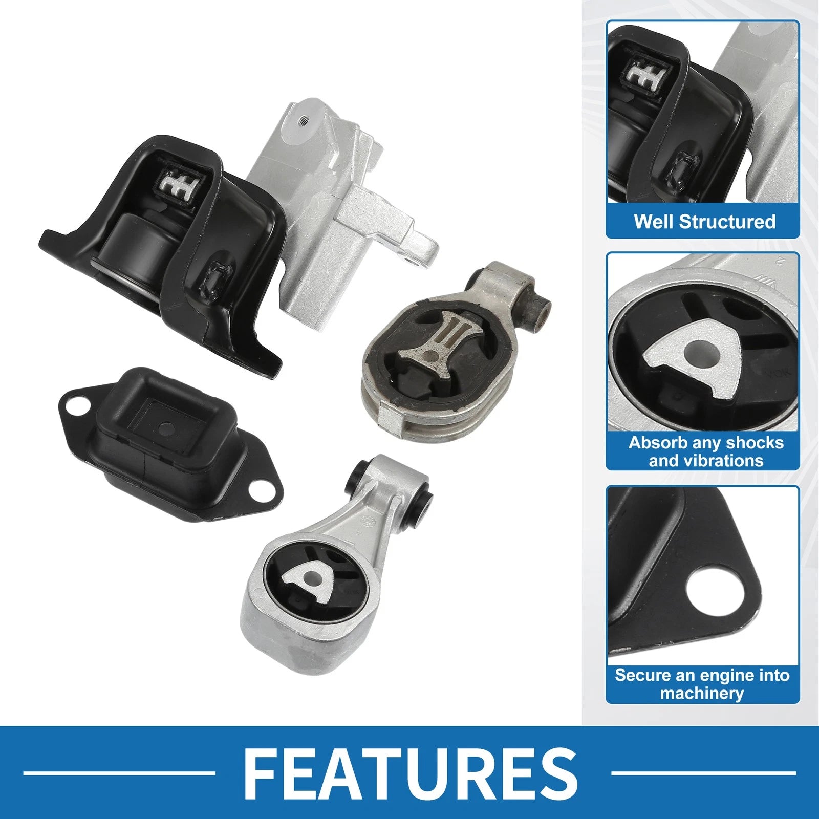 Engine Motor Mount Set for Nissan Juke 1.6L (2011–2017) & Sentra