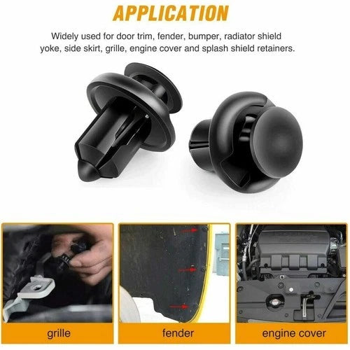 120pcs Push Type Retainer Clips for Honda
