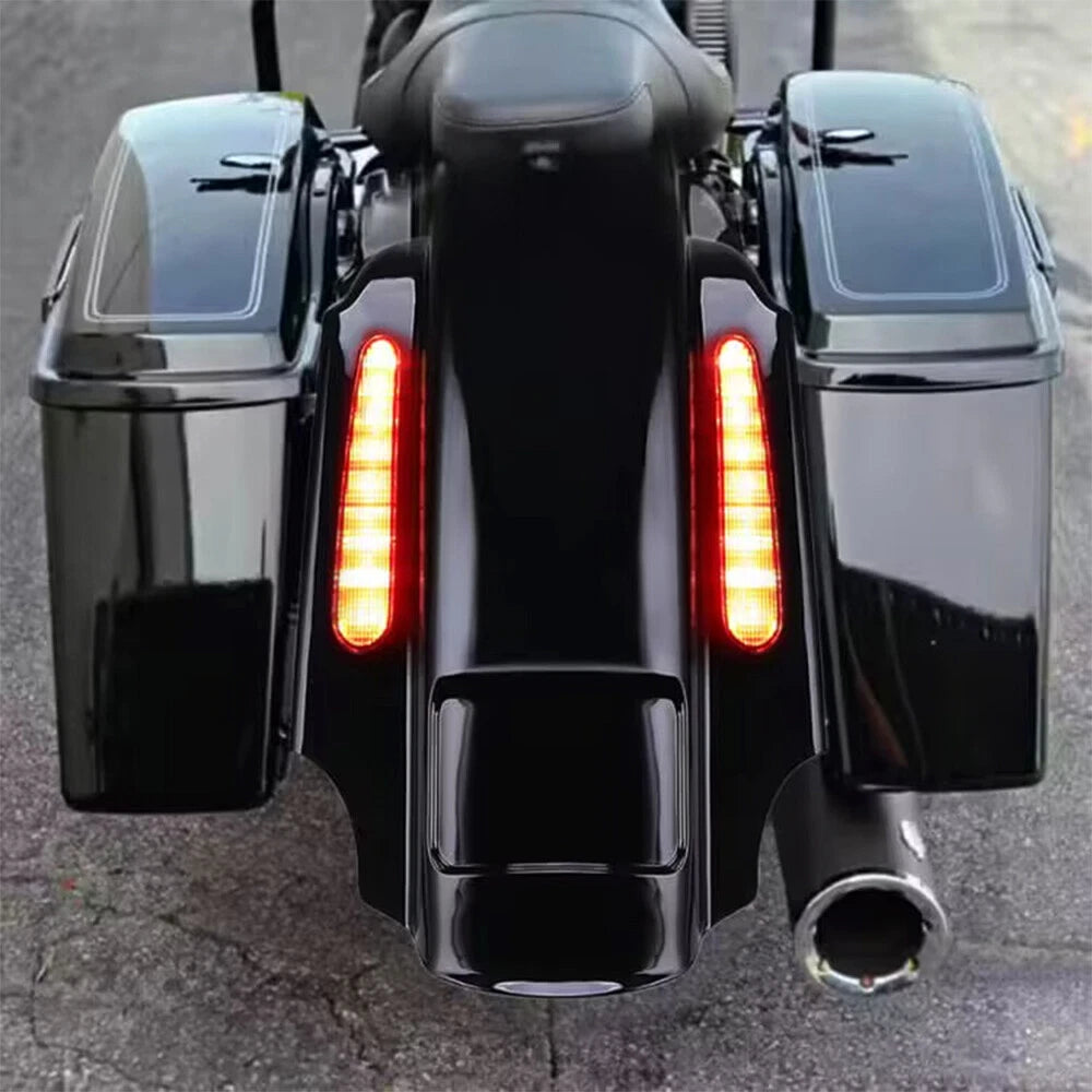 CVO 4'' Stretched LED Rear Fender Black for Harley Touring (1997–2008)