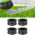 Set of 4 Trimmer Replacement Spools for Greenworks, Snapper (17ft, 0.080 inch)