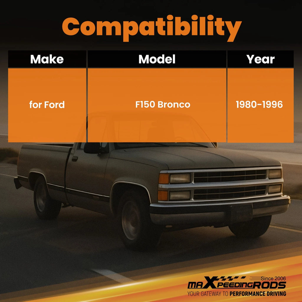 Extended Brake Lines for Ford F150 Bronco (1980–1996) 4"-6" Lift Stainless Steel