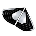 Glossy Black Rear Window Louver Shutter Cover Trim for BMW X4 F26 (2014–2018)