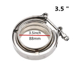 3.5" V-Band Clamp Flange Kit for Exhaust Downpipe (Universal)