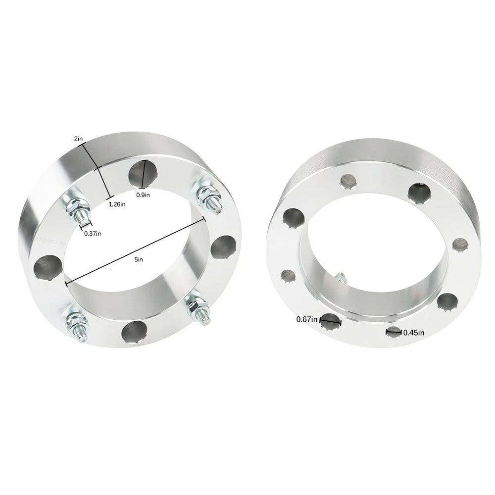 Set of 4 Wheel Spacers for Polaris Sportsman (2000–2023) 2" 4x156