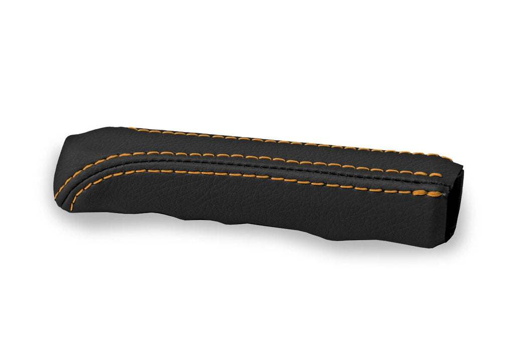 E Brake Boot Cover for BMW E30 (1984–1991) Leather Black Orange Stitch