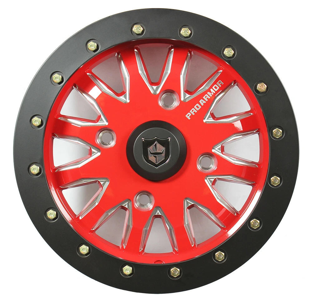 Pro Armor Halo Milled Beadlock Wheel Rim for UTV (15x7, 4/156)