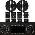 Dual Control Button Decal Stickers Kit for Front Dash HVAC A/C Climate