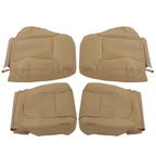 Set of 2 Tan Leather Seat Covers for Ford F250 F350 Lariat (2011–2016)