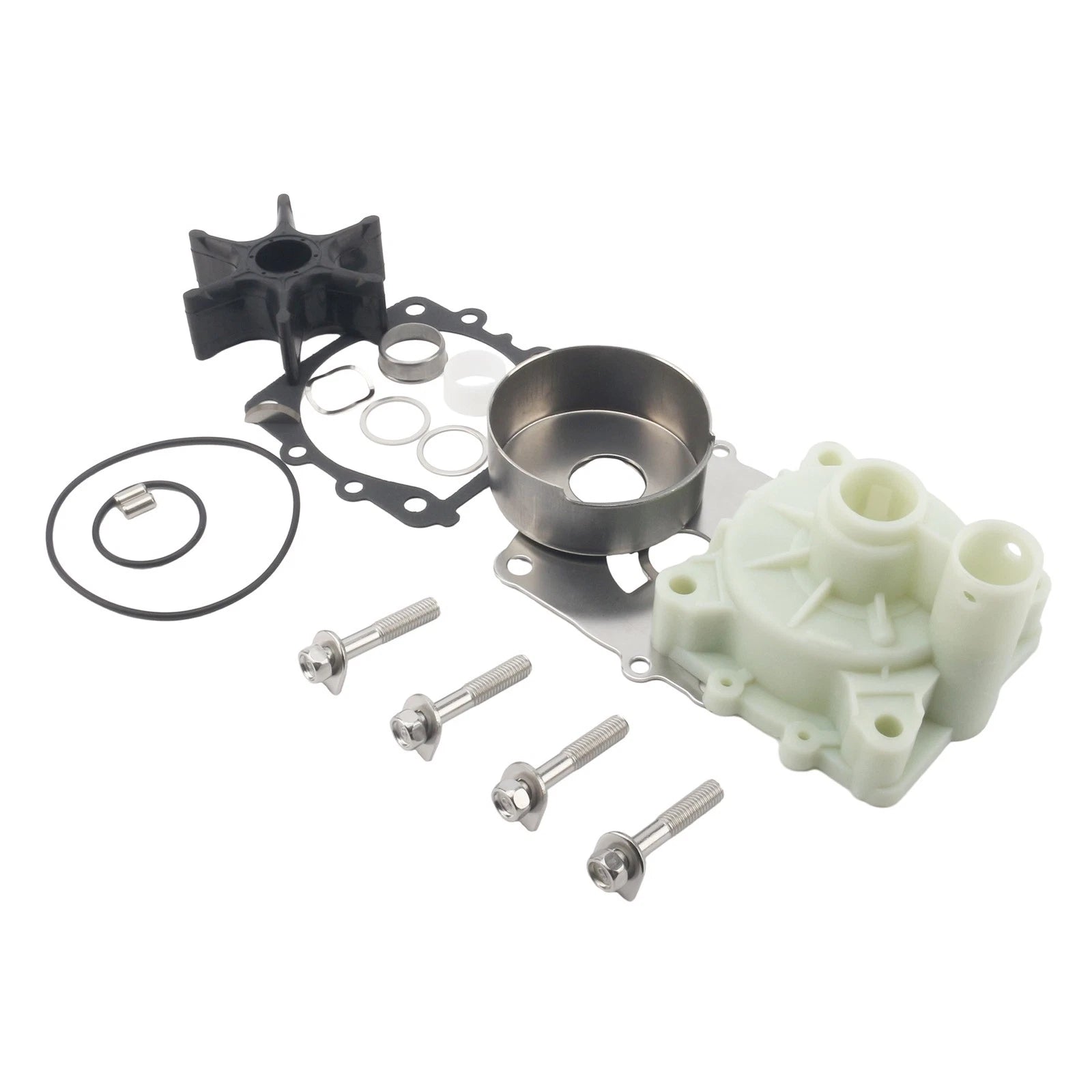 Water Pump Impeller Kit & Spacer Collar for Yamaha 75 90 115 HP (68V-W0078 61A-45538)