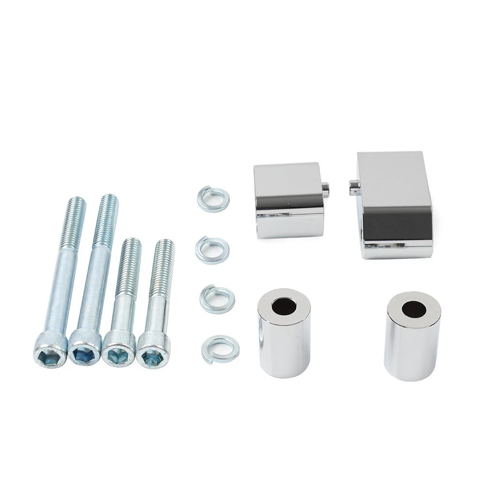 1 1/4" Floorboard Extenders Spacer Chrome for Harley Road Glide FLTR (UK)