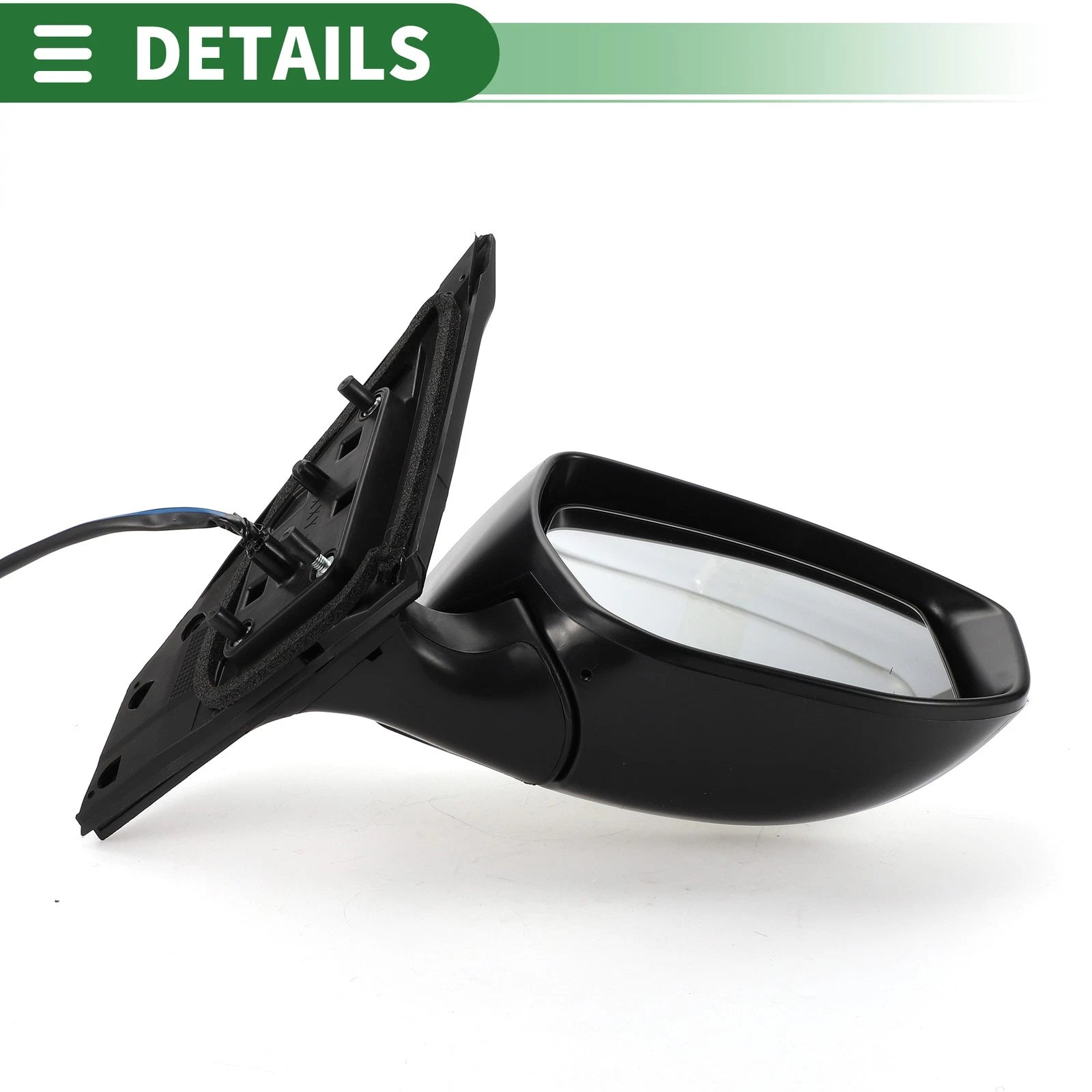 Right Side Door Mirror for Nissan Sentra (2016–2019) Manual Folding Black