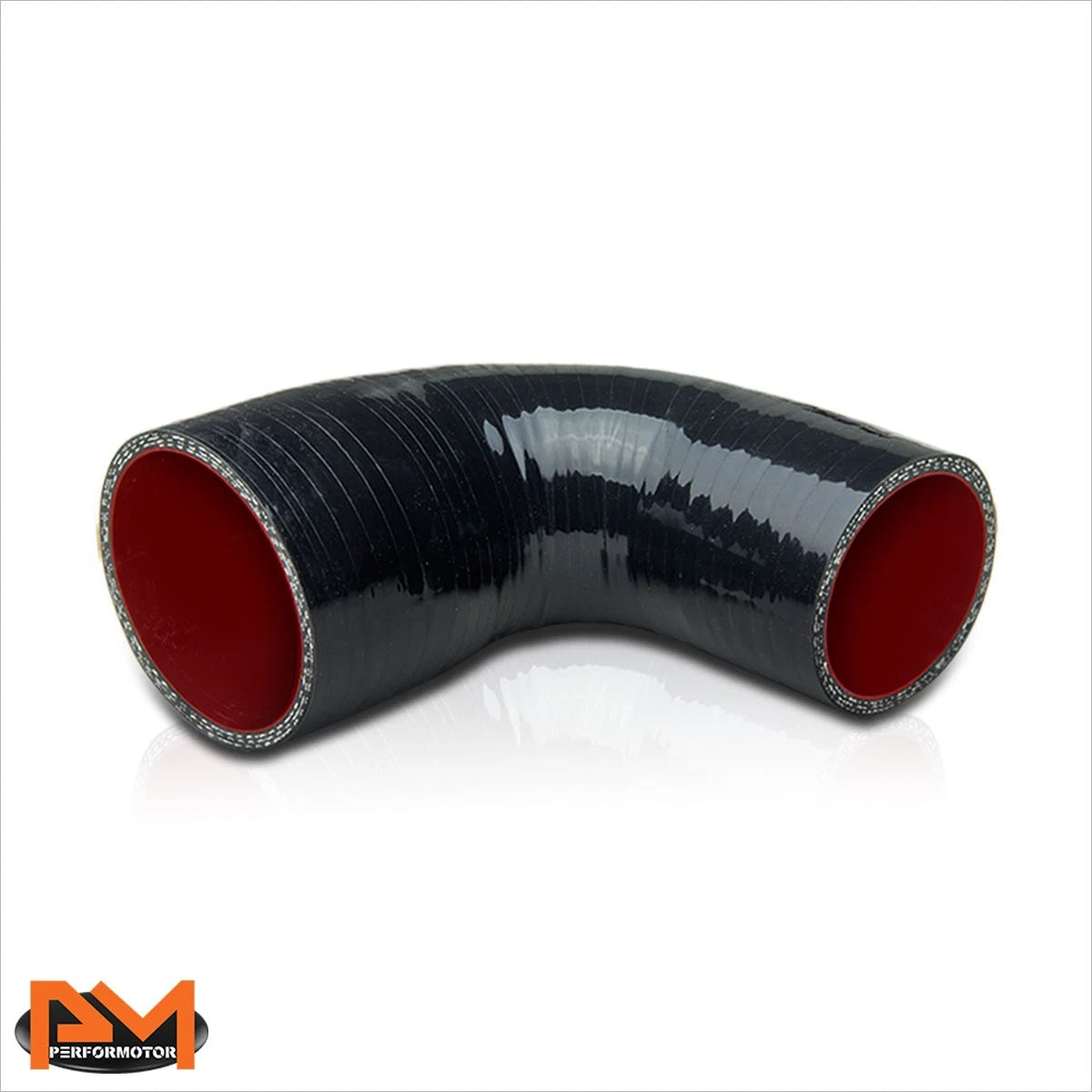90 Elbow Coupler 2" to 2.5" Turbo Silicone Hose Reducer Black