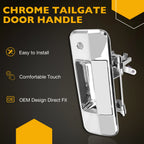 Tailgate Latch Handle with Lock Cylinder & Key for Toyota Tundra (2007-2013)