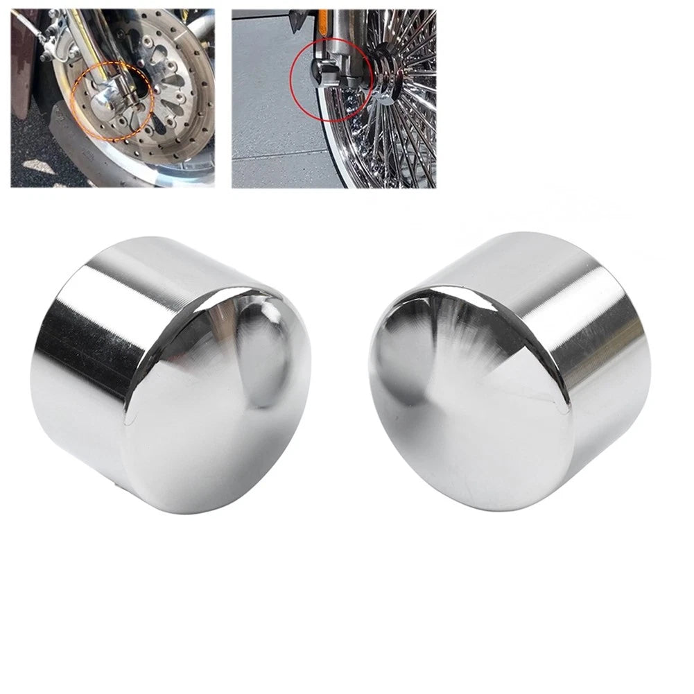 Front Axle Cap Nut Cover for Harley Touring Road King Street Glide Dyna