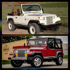 2X LED Turn Signal Lights for Jeep Wrangler YJ (1987–1995) Black