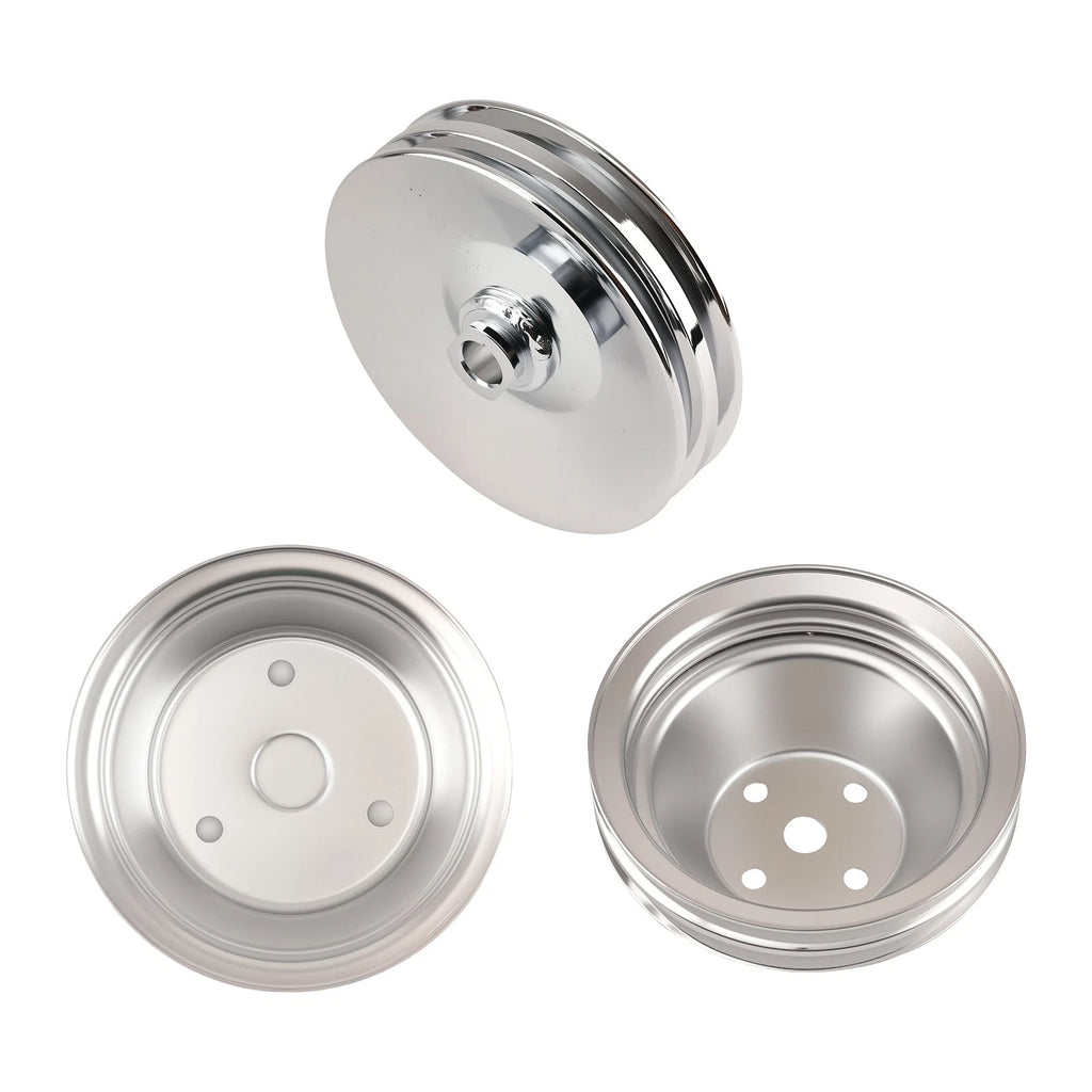 Water Pump Combo for Small Block Chevy 283-350 (Chrome) (1955–1972)