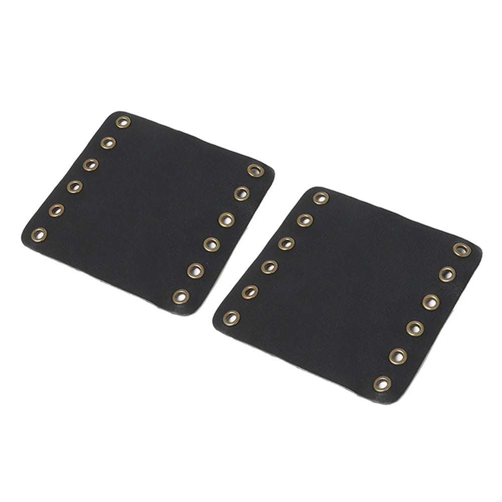 22mm Leather Hand Grips Covers for Universal Motorcycle (Retro Style)