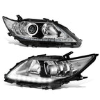 Chrome Housing Projector Headlight Lamp w/ LED DRL for Lexus ES300h/ES350 (2013–2015)