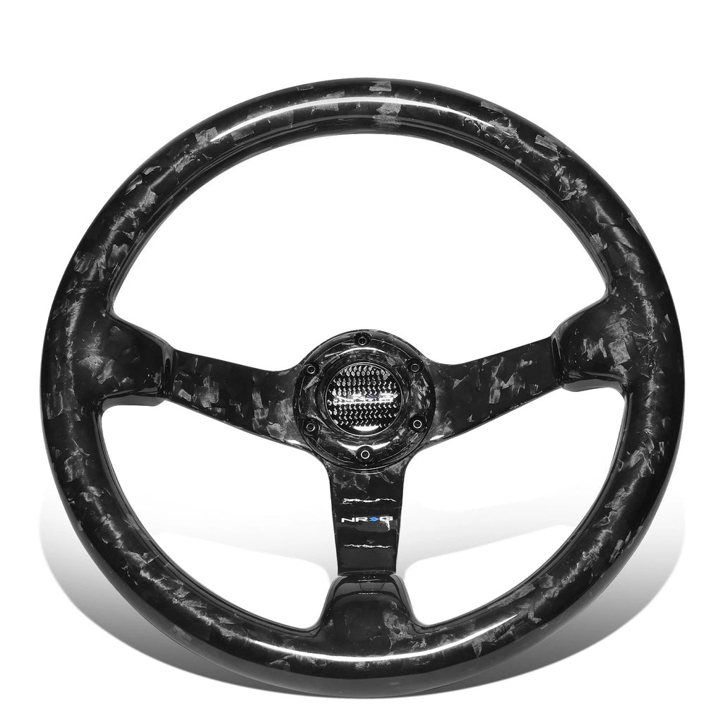 NRG ST-036FC Steering Wheel for Universal Fit (350mm, 3" Depth, 3-Spoke)