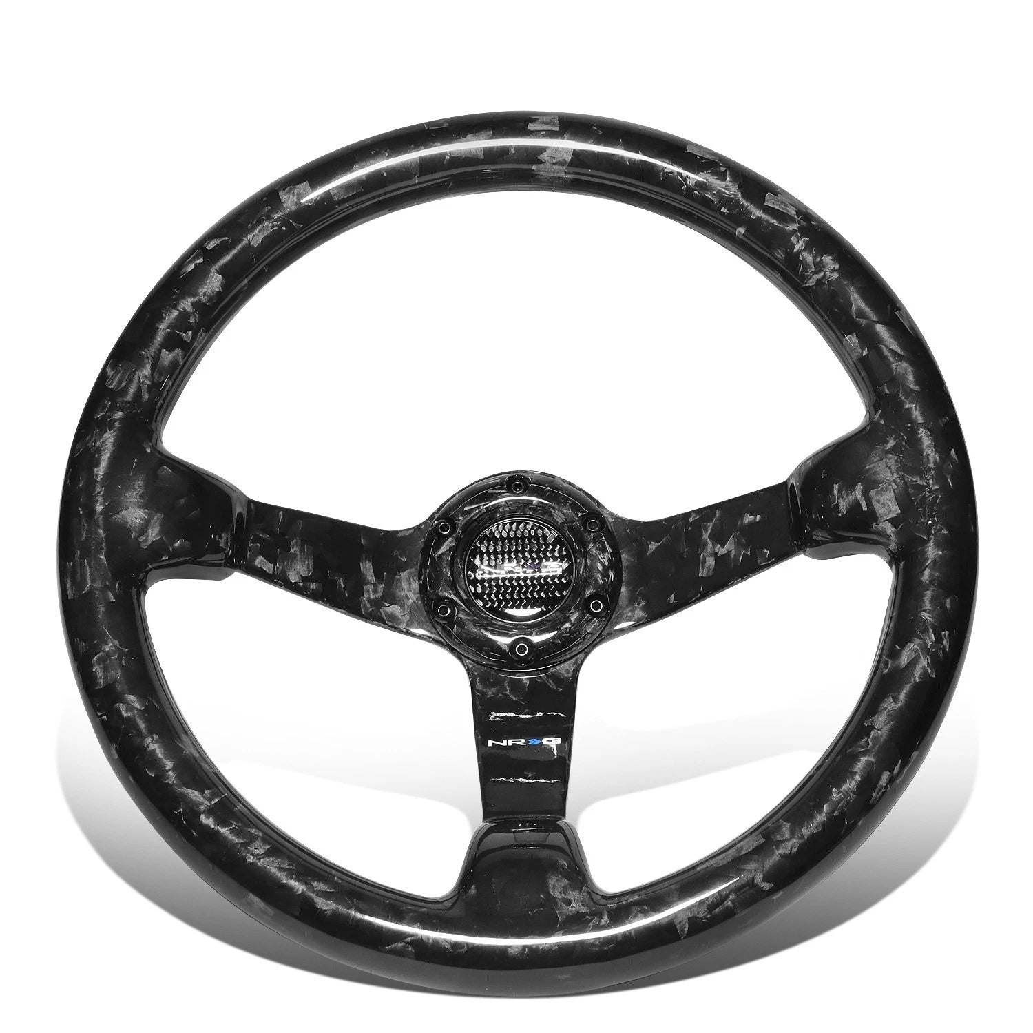 NRG ST-036FC Steering Wheel for Universal Fit (350mm, 3" Depth, 3-Spoke)