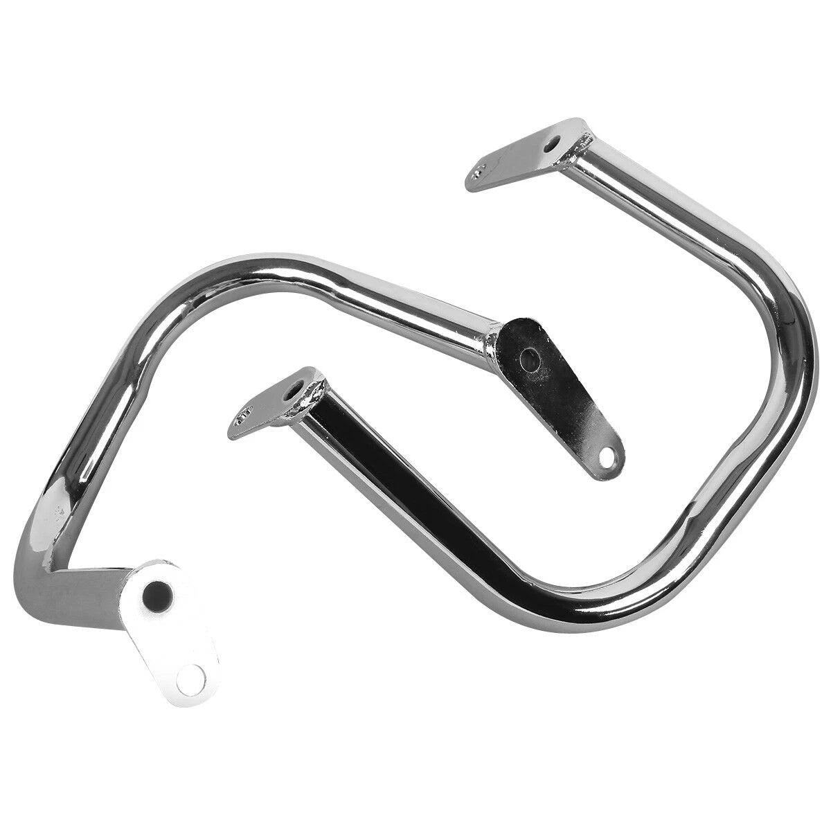 Black/Chrome Engine Guard Crash Bar for Yamaha Vstar Dragstar 400 650 (1997–2016)