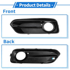 1 Pc Fog Light Grill for BMW 1 Series (2015–2018) No. 51117371667 Black