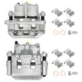 Pair Front Brake Calipers w/ Brackets for Lincoln MKX 2011–2015, Ford Edge 2011–2014