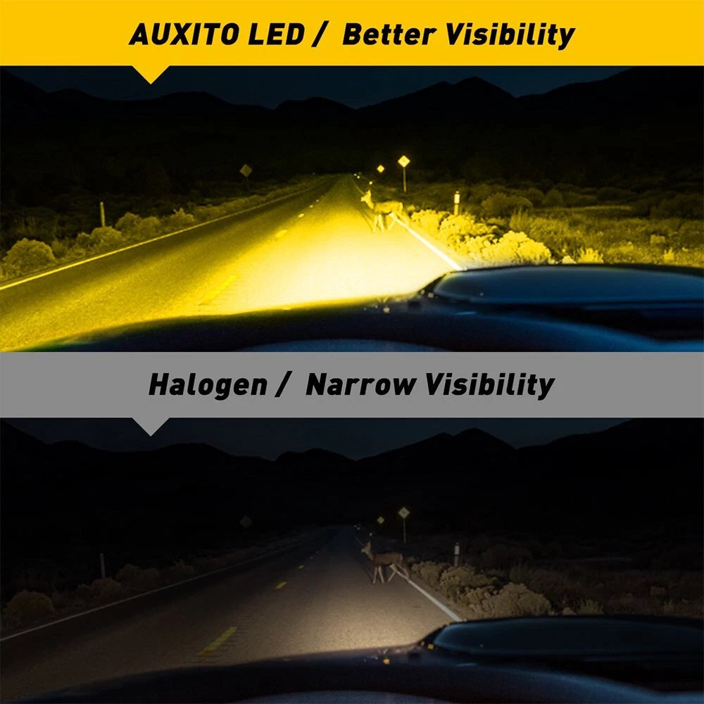 2X 9006 HB4 LED Fog Light Bulbs for Various Vehicles