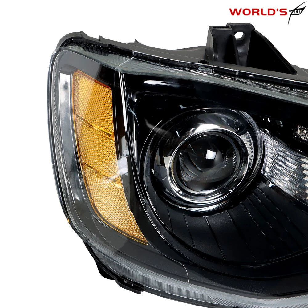 Headlight Set for Chrysler 300 (2011–2014) Black Housing Halogen
