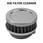 Air Filter Cleaner / 45MM Round Tapered Rubber Silver for Motorcycle
