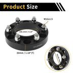 2X Wheel Spacers 6x139.7mm M12x1.5 for Toyota 4Runner (1989–2023)