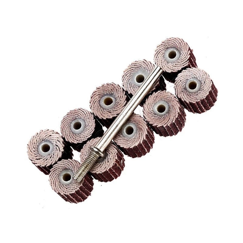 10pcs Jewelry Flap Grinding Wheels 240 Grit Sanding Disc