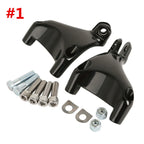 Black Passenger Foot Peg Mount for Harley Sportster XL883 XL1200 (2004–2013)