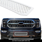 Stainless Chrome Mesh Grille Insert for Ford F-150 (2021-2023)