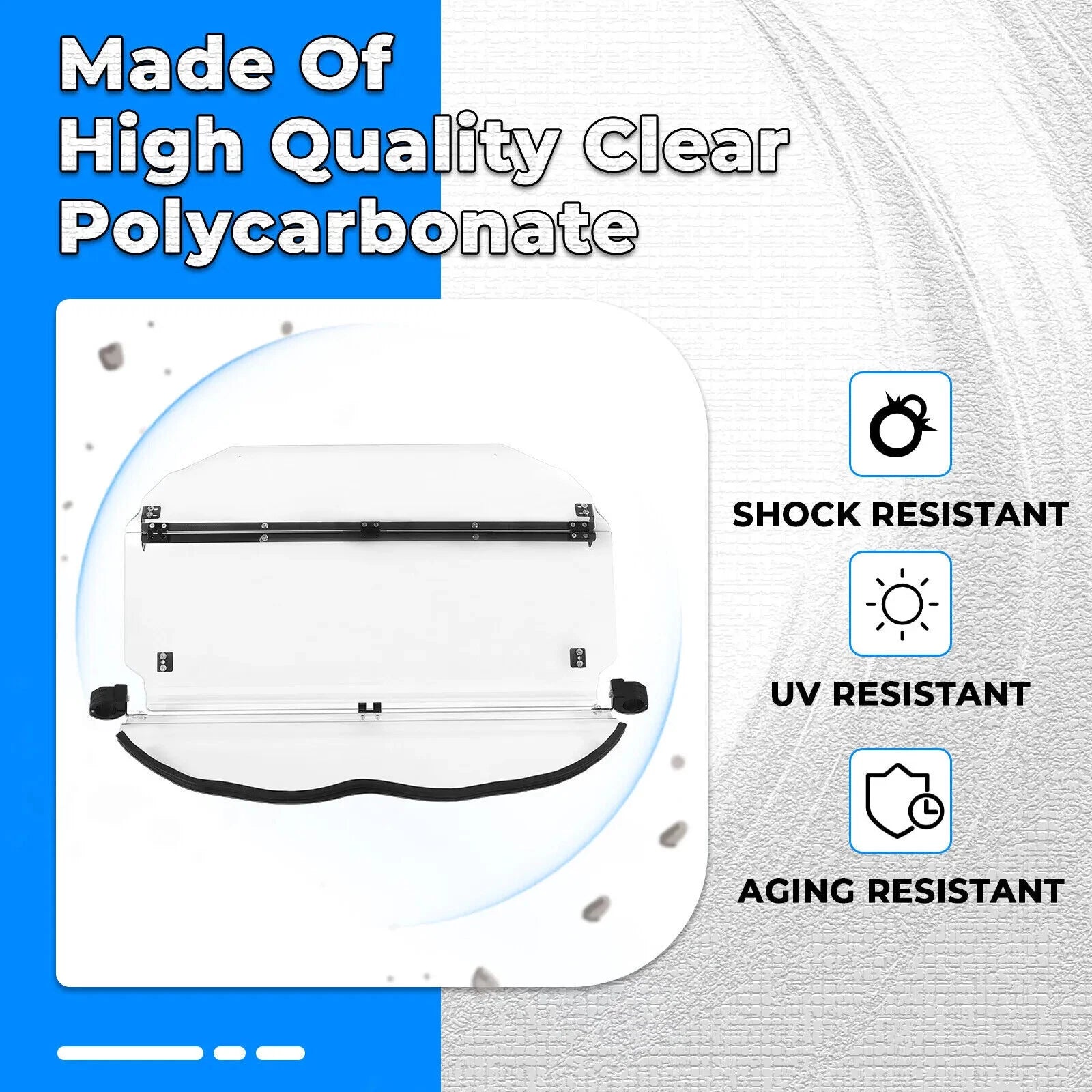 2X Scratch Resistant Front Flip Windshield for Can-Am Maverick X3 (2017–2023)