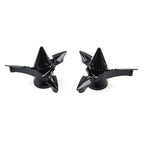 Spun Blade Spinning Front Axle Cap Nut Covers for Harley Softail Dyna