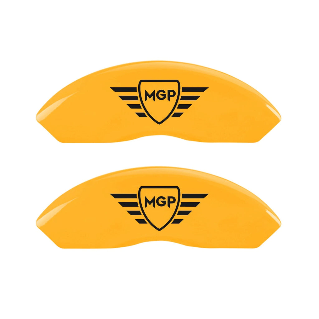 Caliper Covers Set of 4 Yellow with Logo for 1998-2000 Lexus GS400