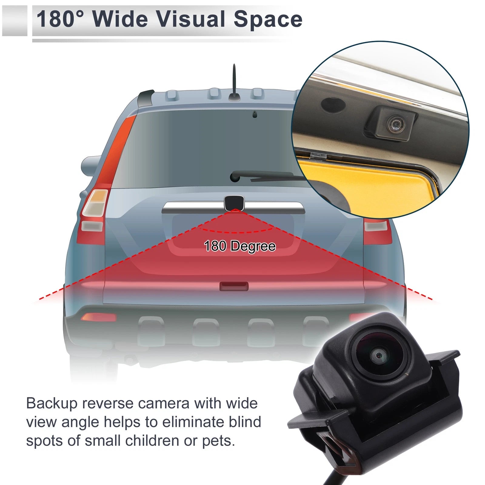 Rear View Camera for Honda CR-V (2017–2020) 120-180 Degree