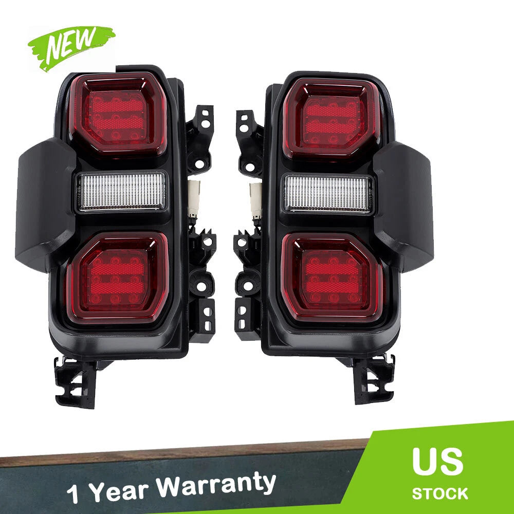 Pair Tail Lights for Ford Bronco Raptor (2021–2023) L+R LED Red Rear