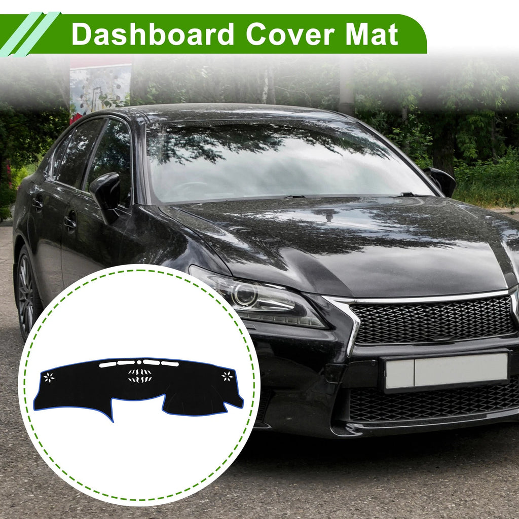 Dashboard Cover for Lexus GS (2006–2011) Black Blue 1Pc