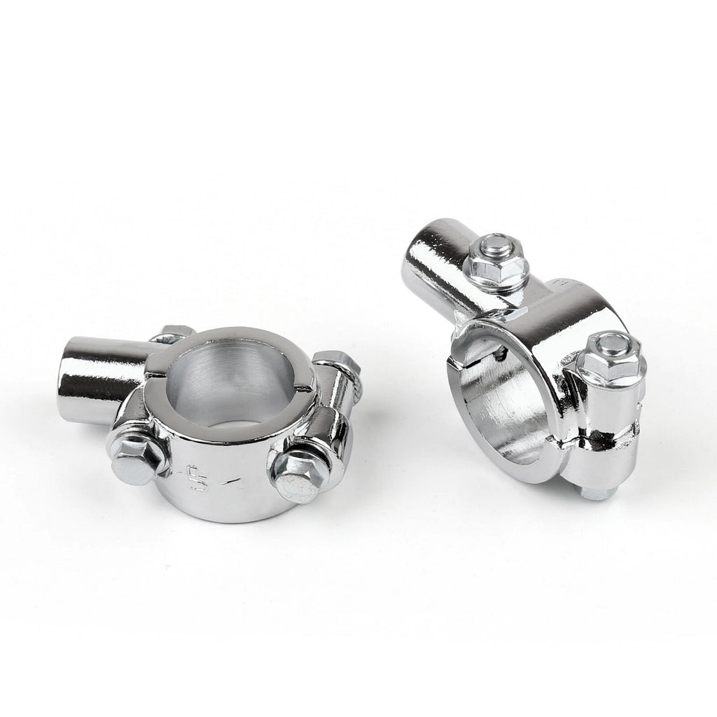 1" 25mm Handlebar 10mm Thread Mirror Mount Holder Clamp for Motorcycle