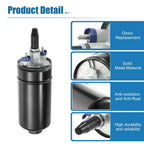 External Inline Fuel Pump Kit 10AN Inlet 8AN Outlet for Universal Vehicles