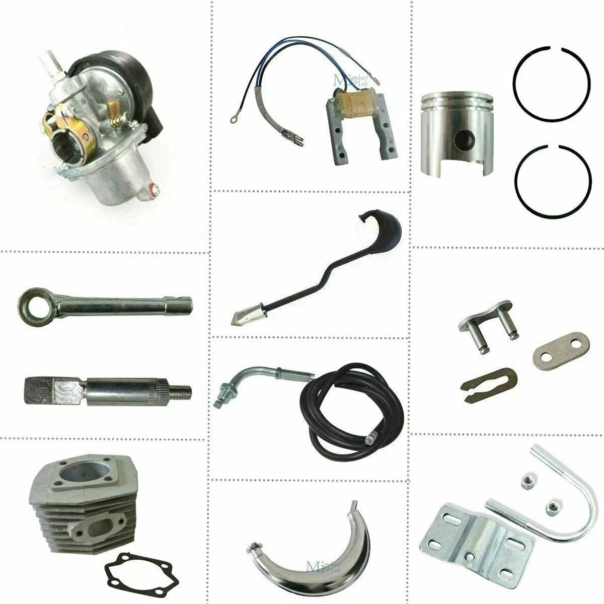 80cc Gas Engine Motor Kit for Motorized Bicycle (Replace Parts)