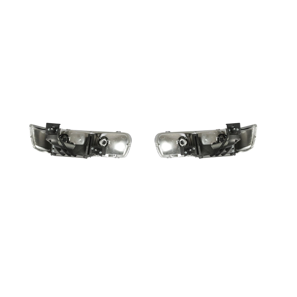 Pair Headlights for Chevy Silverado Tahoe Suburban (1999–2006) Black