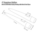4" Slip-On Megaphone Mufflers for Harley Touring Road Glide (1995–2016)