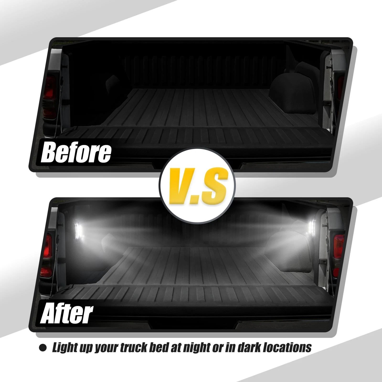 Set of 2 LED Cargo Bed Light Kit for Dodge Ram 1500 2500 3500 (2010–2023) 82214870AB