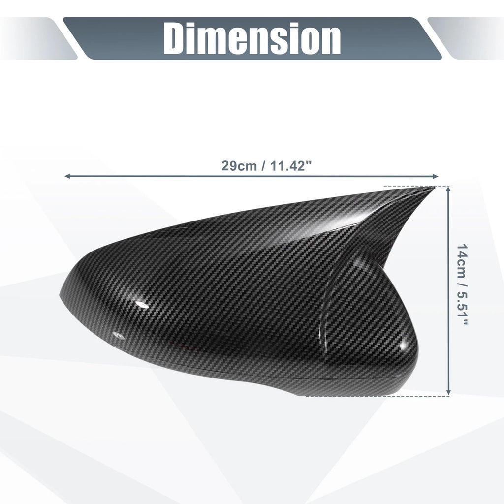 Pair Rearview Mirror Cover Overlay for Volkswagen Golf 6 (2009–2013)