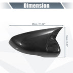 Pair Rearview Mirror Cover Overlay for Volkswagen Golf 6 (2009–2013)