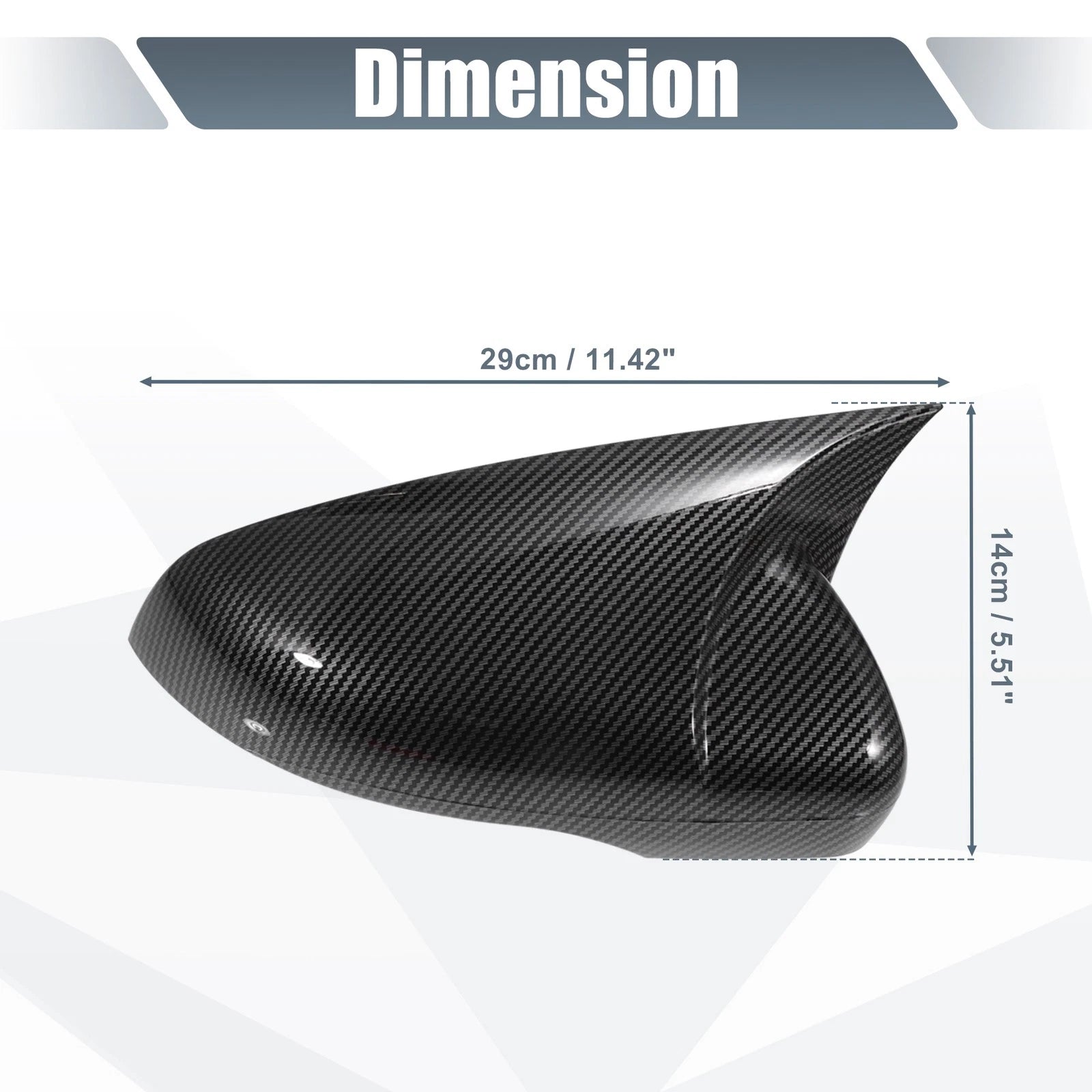 Pair Rearview Mirror Cover Overlay for Volkswagen Golf 6 (2009–2013)
