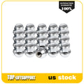Set of 20 Chrome Bulge Acorn Lug Nuts for Ford Focus Fusion Escape